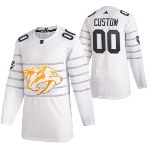 2020 NHL All Star Nashville Predators Trikot #00 Benutzerdefinierte Weiß